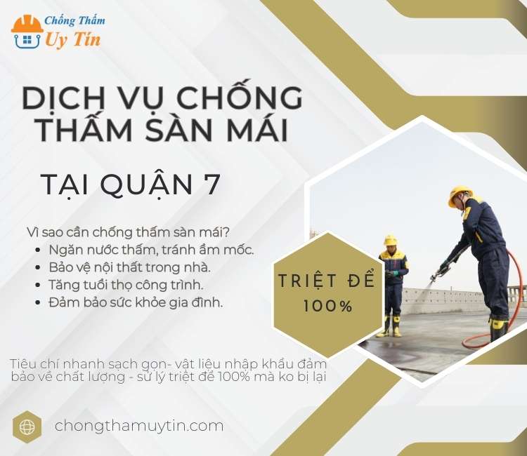 Chống thấm sàn mái tại Quận 7