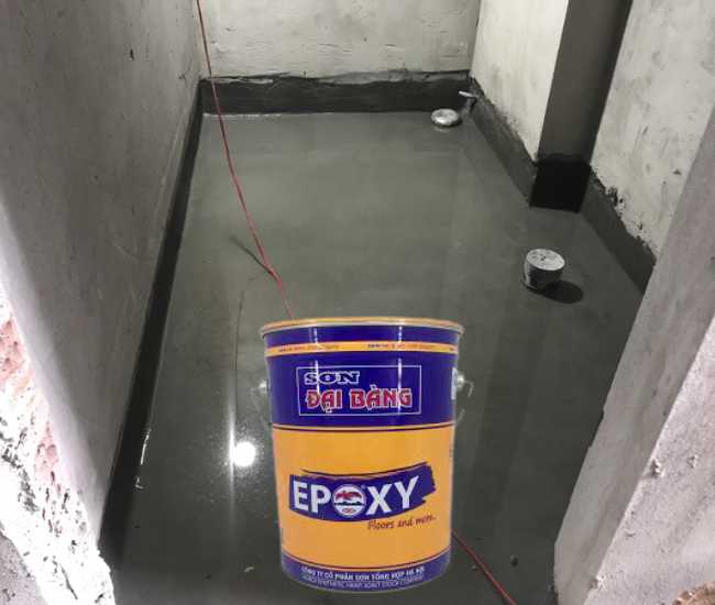 chống thấm nhà vệ sinh tầng 2 bằng sơn epoxy