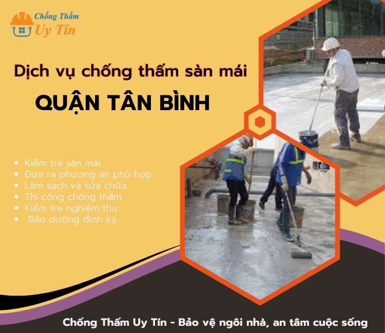 chống thấm sàn mái tại Quận Tân Bình