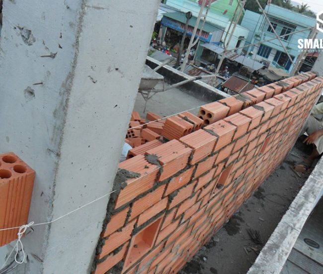 xây tường 2 lớp chống thấm